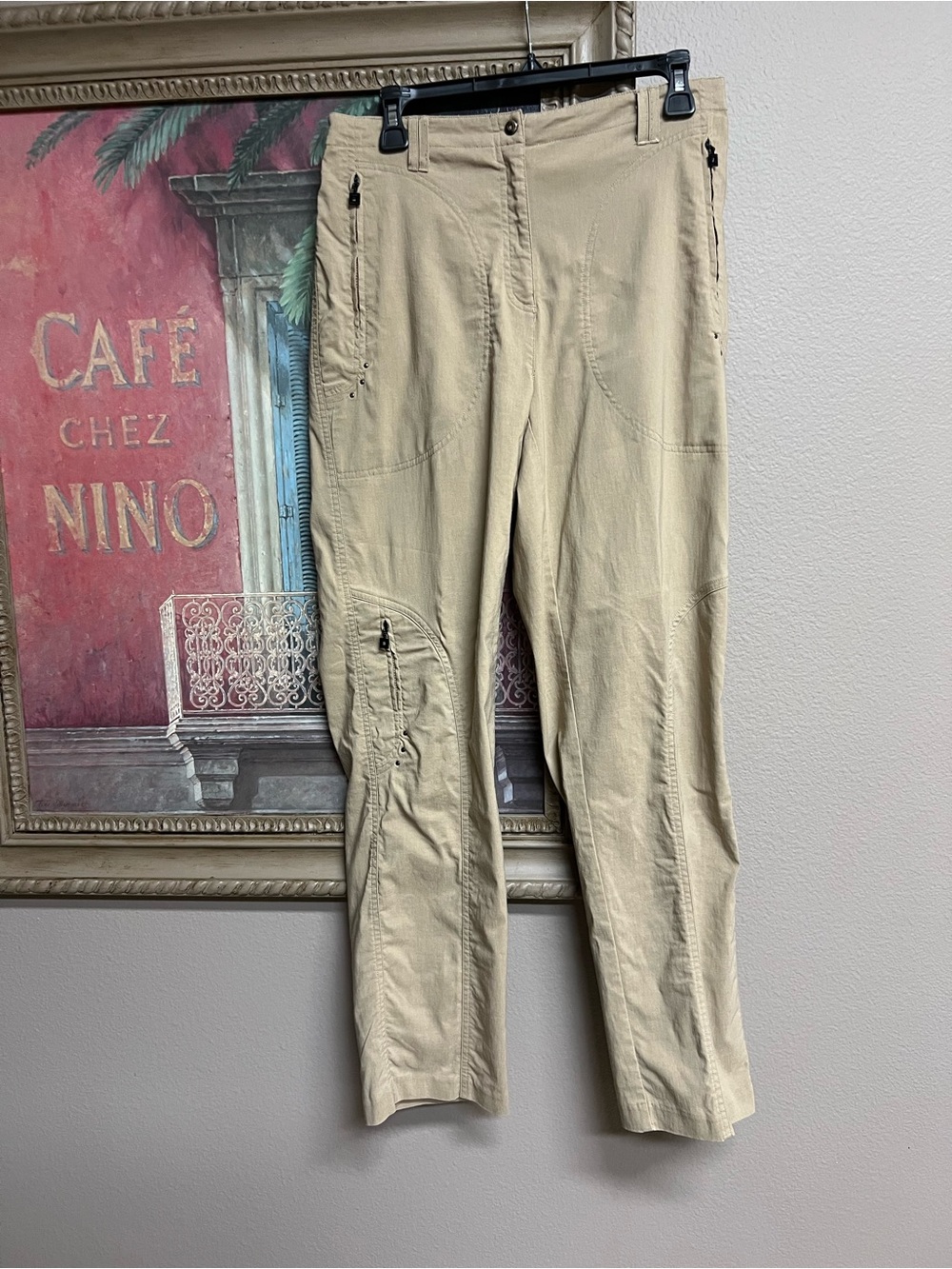 jamie sadock Khaki Golf Pants with Zip Pockets